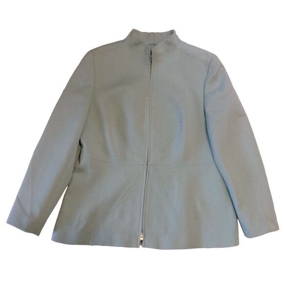 Louis Feraud Virgin Wool Blazer Jacket Large - Picture 2 of 8